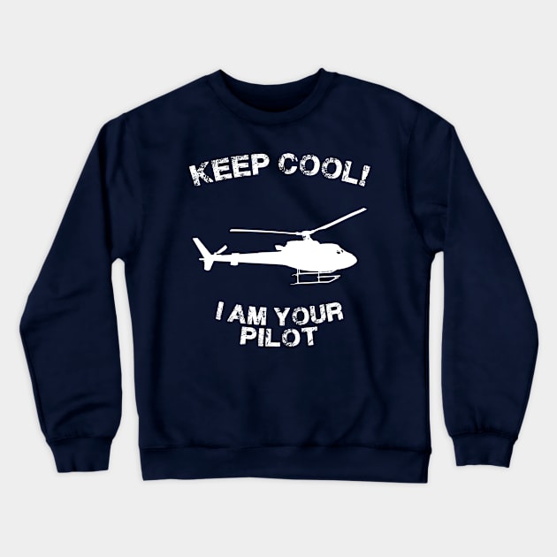 Because I'm The Captain aviation airpane pilot gift idea present Crewneck Sweatshirt by MARESDesign